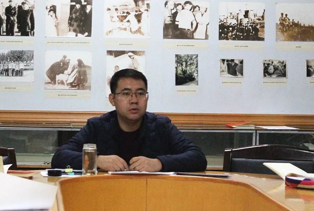 王书记讲话 动科院记者 焦鹏 摄